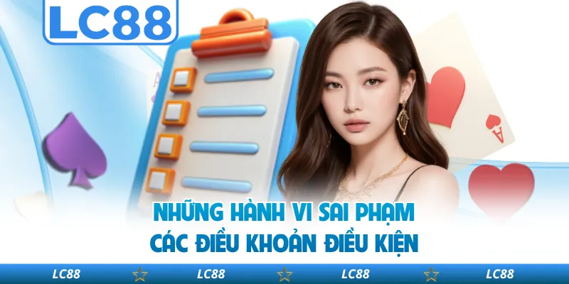 Những Hành Vi Sai Phạm Các Điều Khoản Điều Kiện